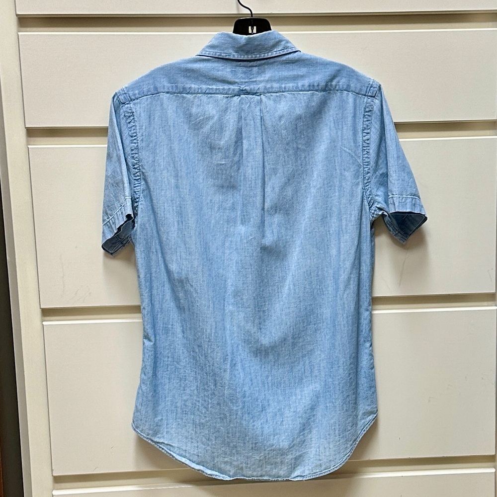 Ralph Lauren chambray button down short sleeve size Small - Picture 3 of 4